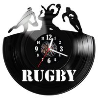 Zegar ścienny z płyty winylowej Rugby 1004.14