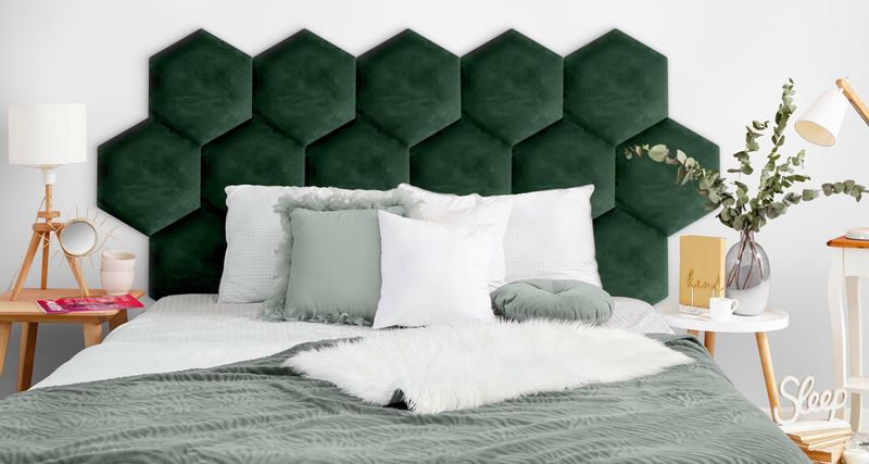 PANELE TAPICEROWANE PLASTER MIODU BUTELKOWA ZIELEŃ 35cm x 40cm zdjęcie 6