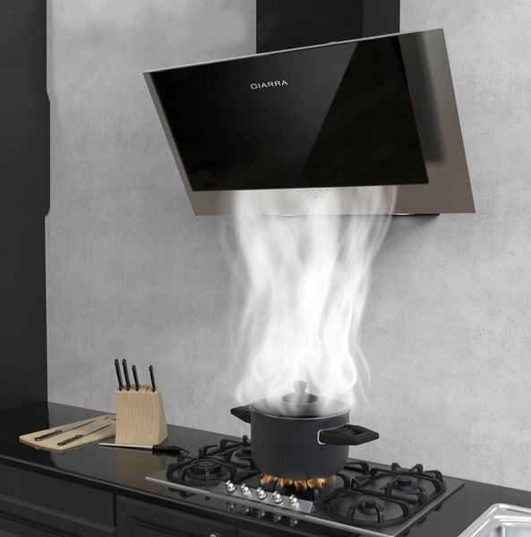 Ciarra CBCB6736C okap naścienny 60 cm, 380 m³/h, oświetlenie LED, 2 filtry zdjęcie 5