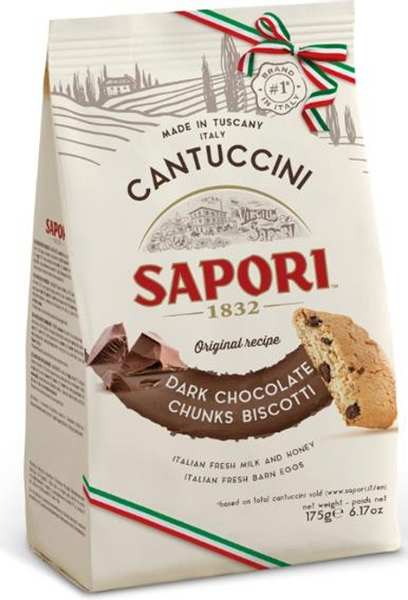 SAPORI Cantuccini z czekoladą 175 g zdjęcie 1
