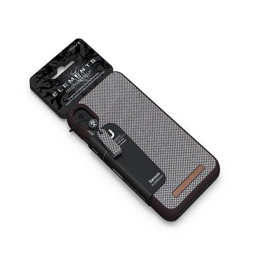 Materiałowe etui iPhone Xs Max (Dark Brown) na Arena.pl