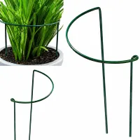Podpora do kwiatów roślin podpórka do ogrodu stalowa pergola półkole 40cm