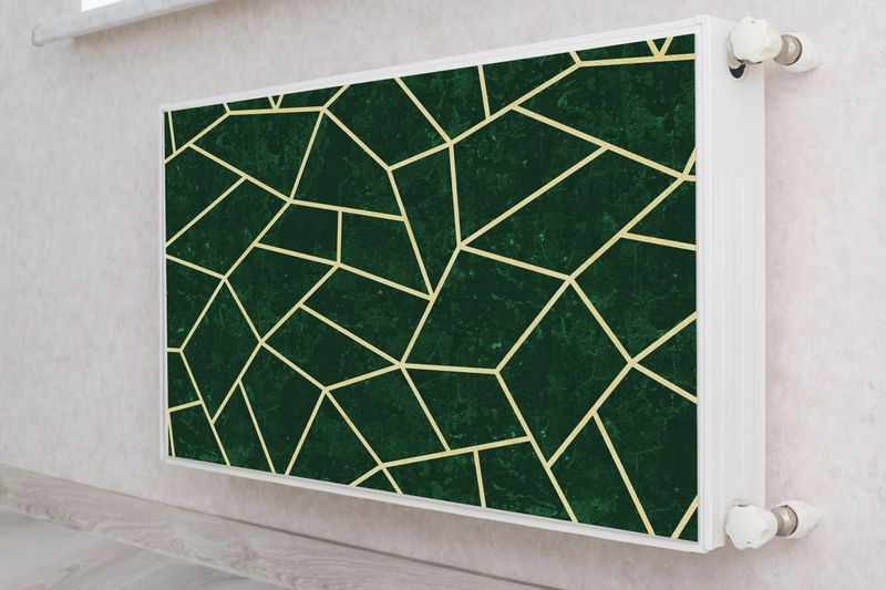 Mata Magnetyczna Zielony MARMUR Wzór Geometryczny Abstrakcja 110cm x 60cm zdjęcie 4