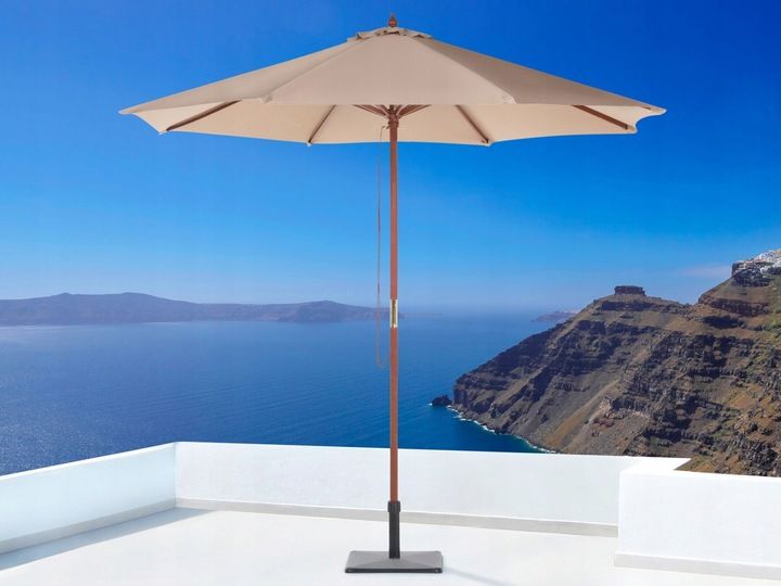 Parasol ogrodowy 270 cm piaskowy zdjęcie 3