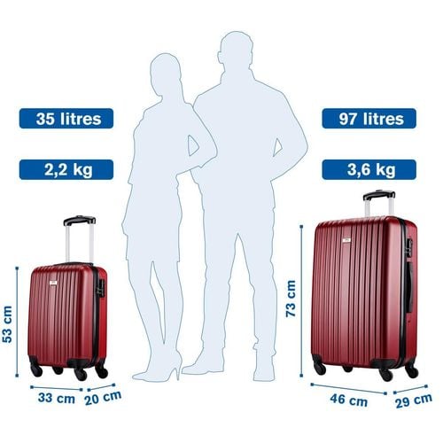 ZESTAW 2 WALIZEK 18 i 26 CALE SLAZENGER RED WINE na Arena.pl
