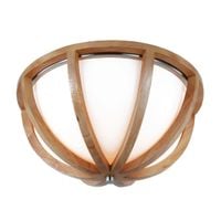 Drewniany plafon Allier FE-ALLIER-F-LW Feiss do jadalni szklany biały brązowy