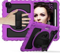 Etui do iPad Pro 11/Air 5/4 z Podstawką i Paskiem na Ramię Fioletowe