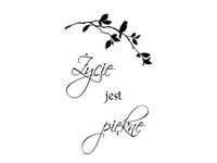 40X60CM ŻYCIE JEST PIĘKNE OBRAZ DRUK