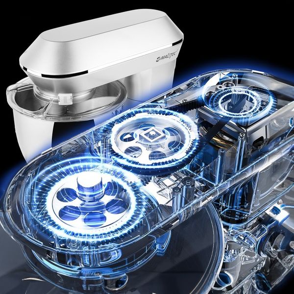 ROBOT KUCHENNY MIKSER PLANETARNY ZESTAW WIELOFUNKCYJNY SREBRNY 6,5L 2200W zdjęcie 7