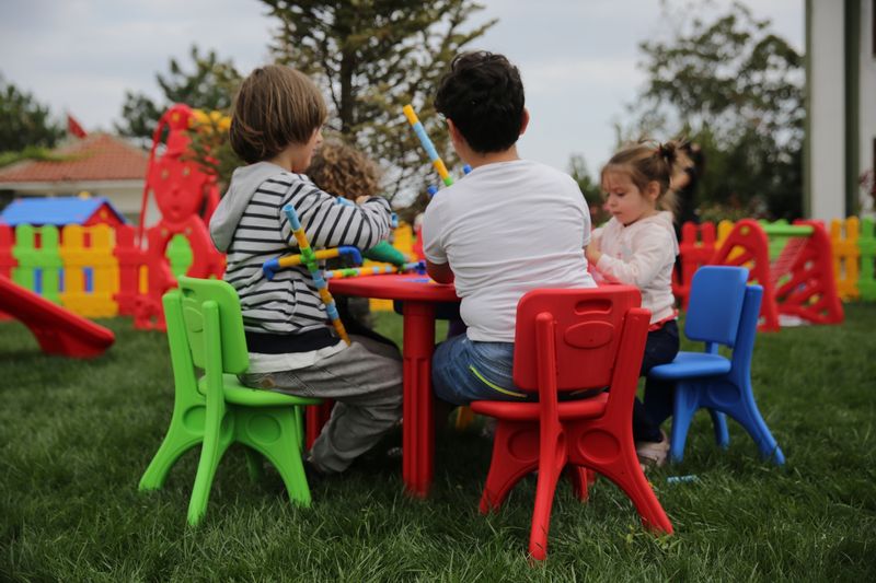 krzesełko dla dziecka plastikowe Fruit niebieski zdjęcie 2