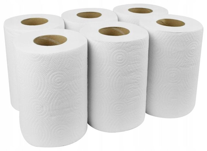 RĘCZNIKI PAPIEROWE KUCHENNE 50mb VELLA CELULOZA x6 zdjęcie 1