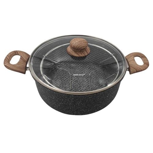 garnek marmurowy z koszem do smażenia kinghoff kh-1985 4l na Arena.pl