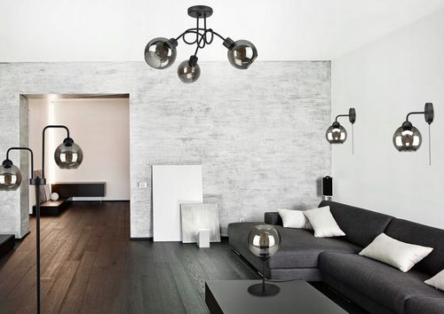 Szklana Lampa Ścienna Kinkiet LED KULA KULE na Arena.pl