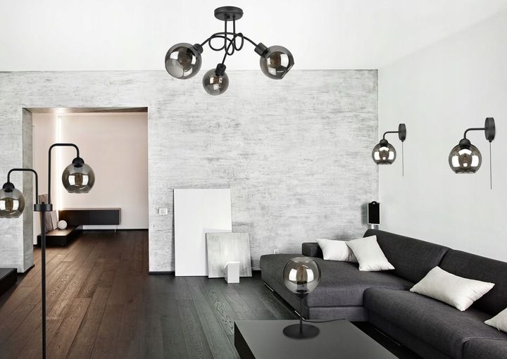 Szklana Lampa Ścienna Kinkiet LED KULA KULE zdjęcie 3
