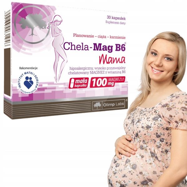 OLIMP Chela-Mag B6 Mama magnez i witamina B6 Suplement diety 30 kapsułek zdjęcie 1