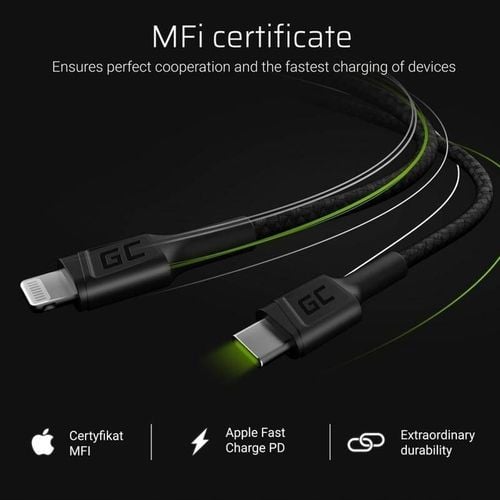 Kabel USB-C Lightning 100cm Power Delivery MFi na Arena.pl
