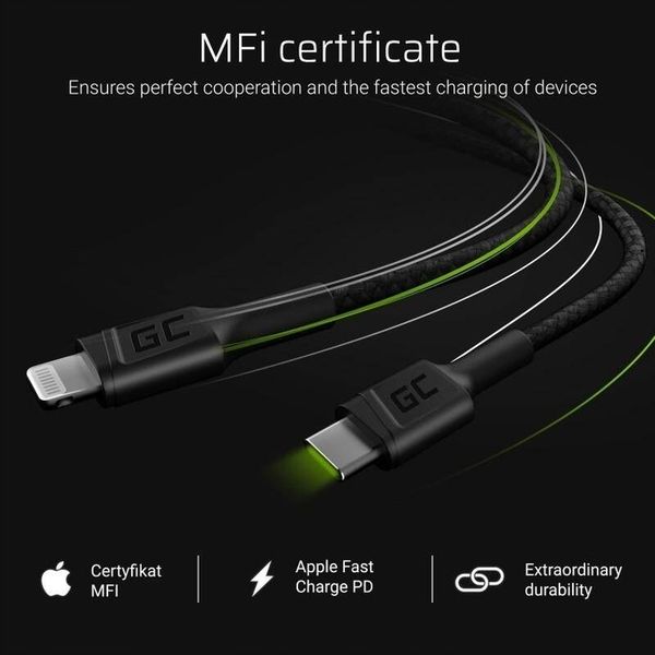 Kabel USB-C Lightning 100cm Power Delivery MFi zdjęcie 5