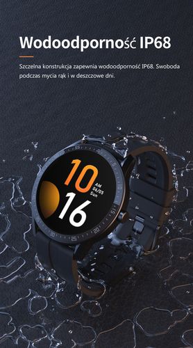 SMARTWATCH MĘSKI G. Rossi SW018-1 silver/black (sg012a) WŁASNE TARCZE na Arena.pl