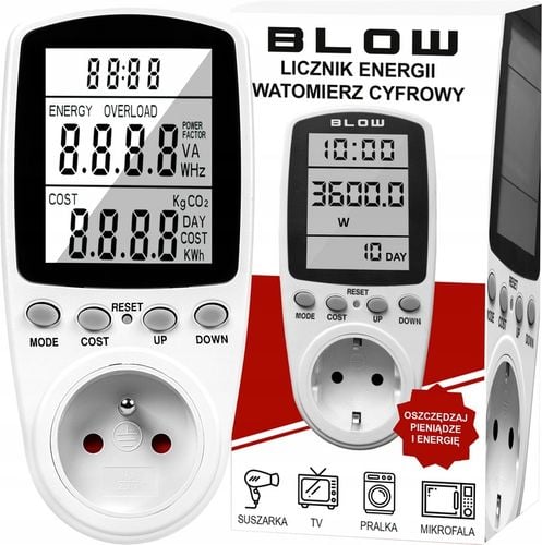PRECYZYJNY WATOMIERZ WOLTOMIERZ LICZNIK ZUŻYCIA PRĄDU AMPEROMIERZ na Arena.pl