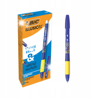 BIC Gel-ocity Illusion Długopis wymazywalny niebieski 12 szt.