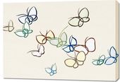 Obraz 100x70cm Butterfly 19, Sekka Japoński Vintage do Salonu