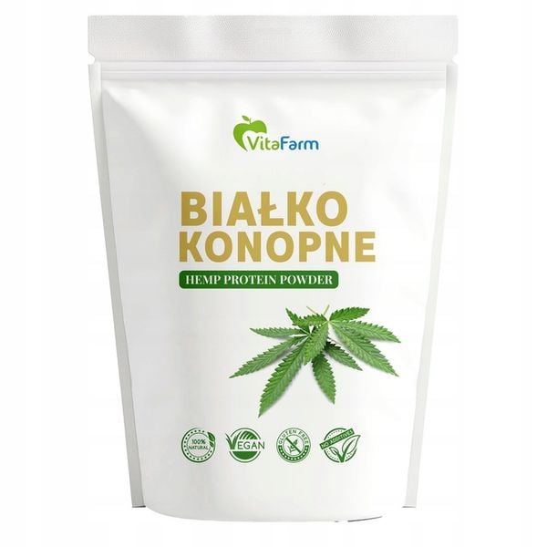 BIAŁKO KONOPNE 500 G HEMP PROTEIN zdjęcie 1