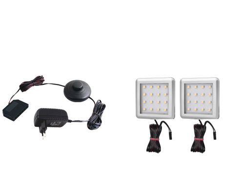 Oświetlenie mebli 2 x Zeus 12V DC biała  ciepła - zestaw na Arena.pl