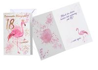 karnet osiemnastka (18, CYFRY, FLAMING) PR-099