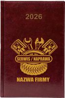 Kalendarz A5 2026 tygodniowy KSIĄŻKOWY SERWIS NAPRAWA MECHANIK FIRMOWY