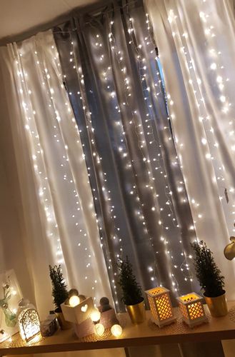 LAMPKI KURTYNA druciki mikro LED 8 FUNKCJI WEW/ZEW na Arena.pl