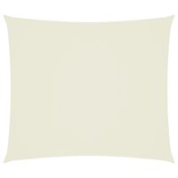 Prostokątny żagiel ogrodowy, tkanina Oxford, 2,5x3 m, kremowy