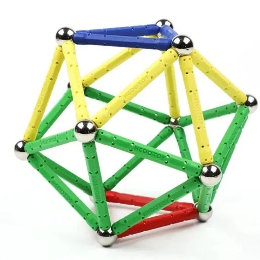 KLOCKI MAGNETYCZNE KULKI SŁUPKI ZESTAW XXL 250el. zdjęcie 4