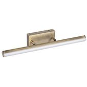 Ścienna LAMPA łazienkowa SILAS 5729 Rabalux regulowana OPRAWA metalowa kinkiet belka LED 18W 4000K IP44 brązowa biała