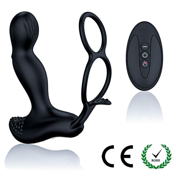 Wibrator-Silicone Massager 7 Function And Heating Function, Black zdjęcie 8
