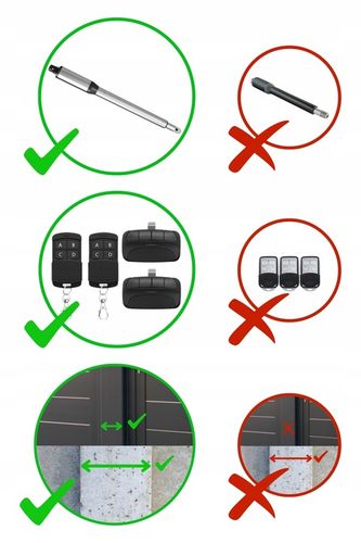 ZESTAW NAPĘD DO BRAMY ACTUS AT400 SMART 2x2,5m 400 kg 4 PILOTY FOTOKOMÓRKI na Arena.pl