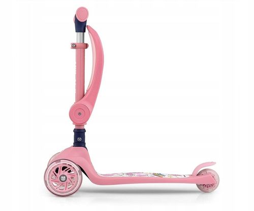 Hulajnoga trójkołowa dla dzieci koła LED Scooter Milly Mally Fuzzy Pink na Arena.pl