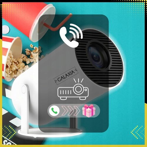 PROJEKTOR RZUTNIK MINI PRZENOŚNY ANDROID LED WIFI FULL HD SMART TV na Arena.pl