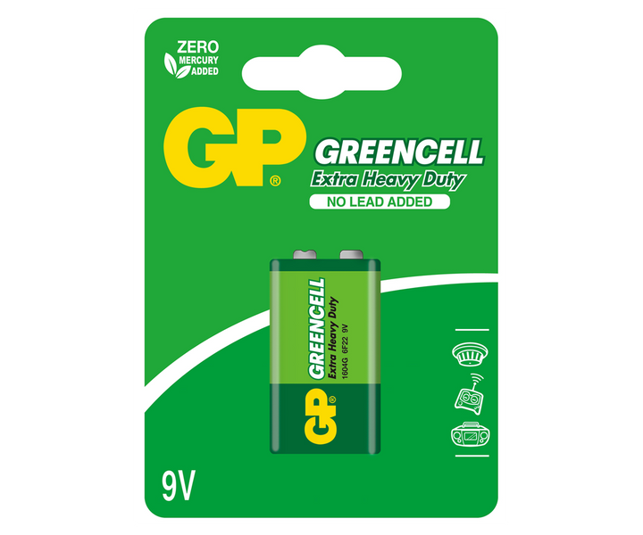 Bateria 6F22 GP GREENCELL B1 zdjęcie 1