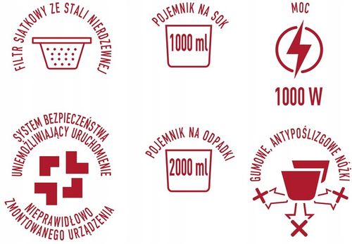 Sokowirówka wysokoobrotowa do owoców i warzyw srebrny/szary MPM na Arena.pl