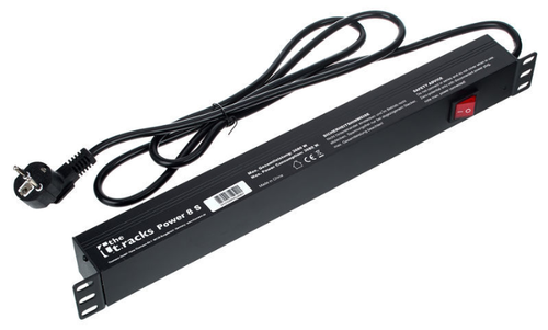 Listwa Zasilająca the t.racks Power 8 S RACK 1U 8 gniazd z tyłu 2m włącznik na Arena.pl