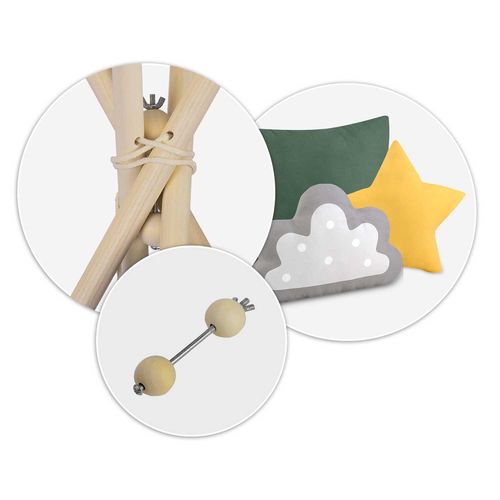 Namiot tipi dla dzieci NK-406 Nukido - zielony na Arena.pl