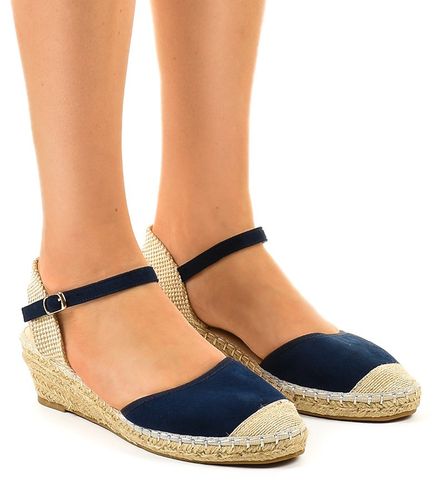 Granatowe espadryle 3M85-18 38 na Arena.pl