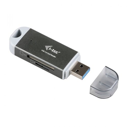 i-tec USB 3.0 DUAL Card Reader for micro / full size SD/SDHC/SDXC - Grey na Arena.pl