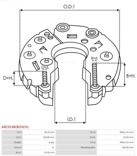 Prostownik, alternator AS-PL ARC0198(BOSCH) na Arena.pl