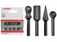 BOSCH ZESTAW 4 FREZÓW TARNIKÓW 13 mm CHWYT 6 mm DO DREWNA METALU ALUMINIUM