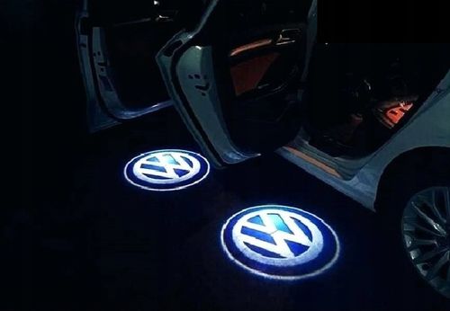 2x LED LOGO PROJEKTOR VW PASSAT GOLF EOS JETTA SHARAN TIGUAN TOUAREG TOURAN na Arena.pl