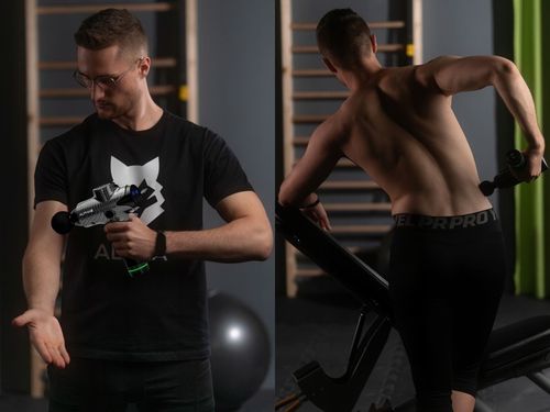 Pistolet do Masażu Alpha Massage Gun Pro - Masażer do Pleców, Ciała i Stóp na Arena.pl