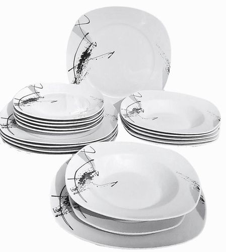 Serwis obiadowy VIOLET 18 el. Na 6 osób talerze na Arena.pl