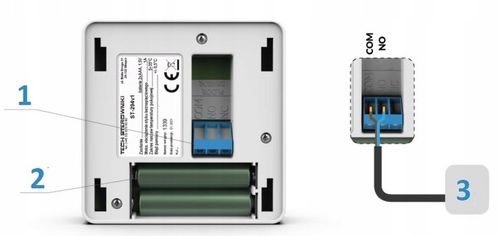 STEROWNIK REGULATOR POKOJOWY PRZEWODOWY NATYNKOWY ST-294 v1 CZARNY TECH na Arena.pl