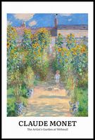 Plakat 61x91,5cm Design Artist Garden, Monet Vintage do Salonu